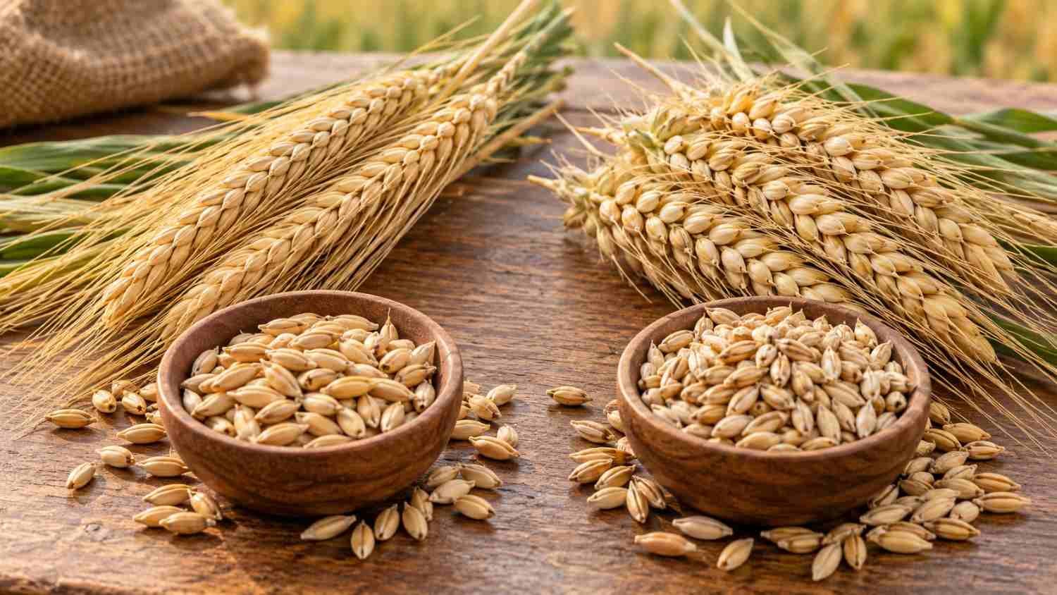 Two-row and six-row barley seeds for sale in India compared